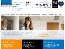 Tablet Screenshot of lawfordclaims.com